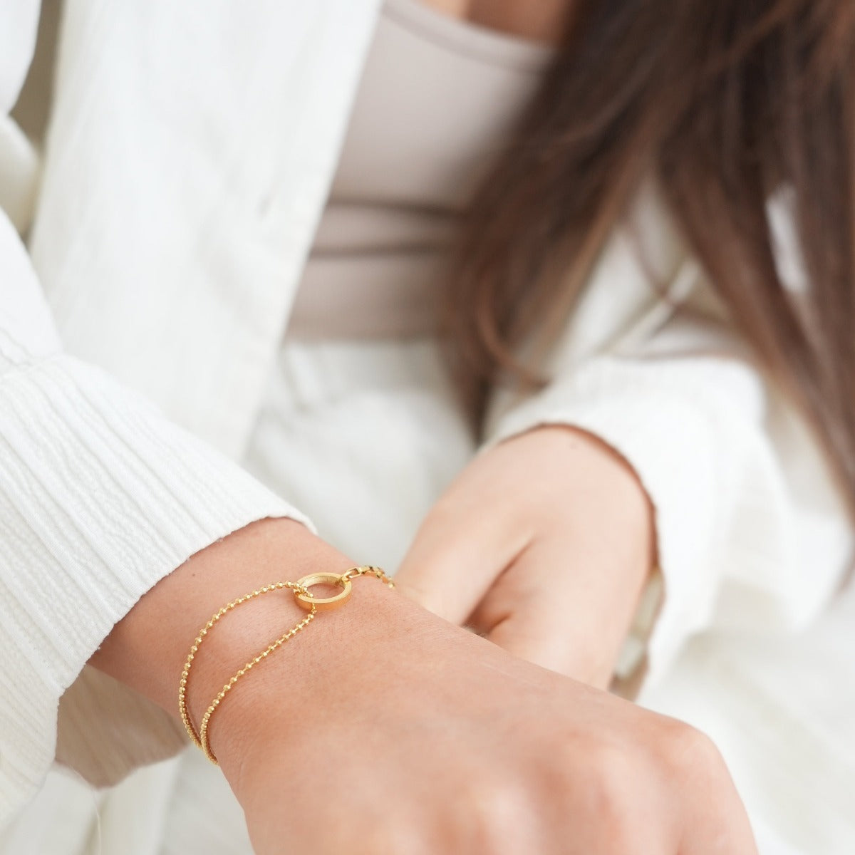 Une Bracelet 18K Gold Plated