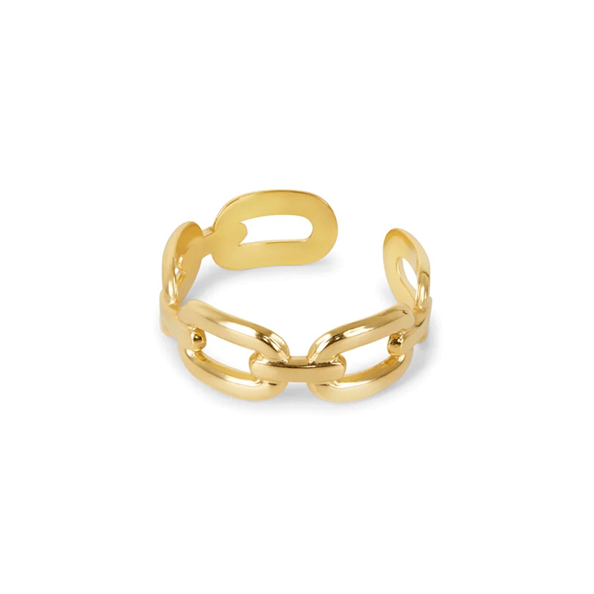 Adjustable Link Ring 18K Gold Plated