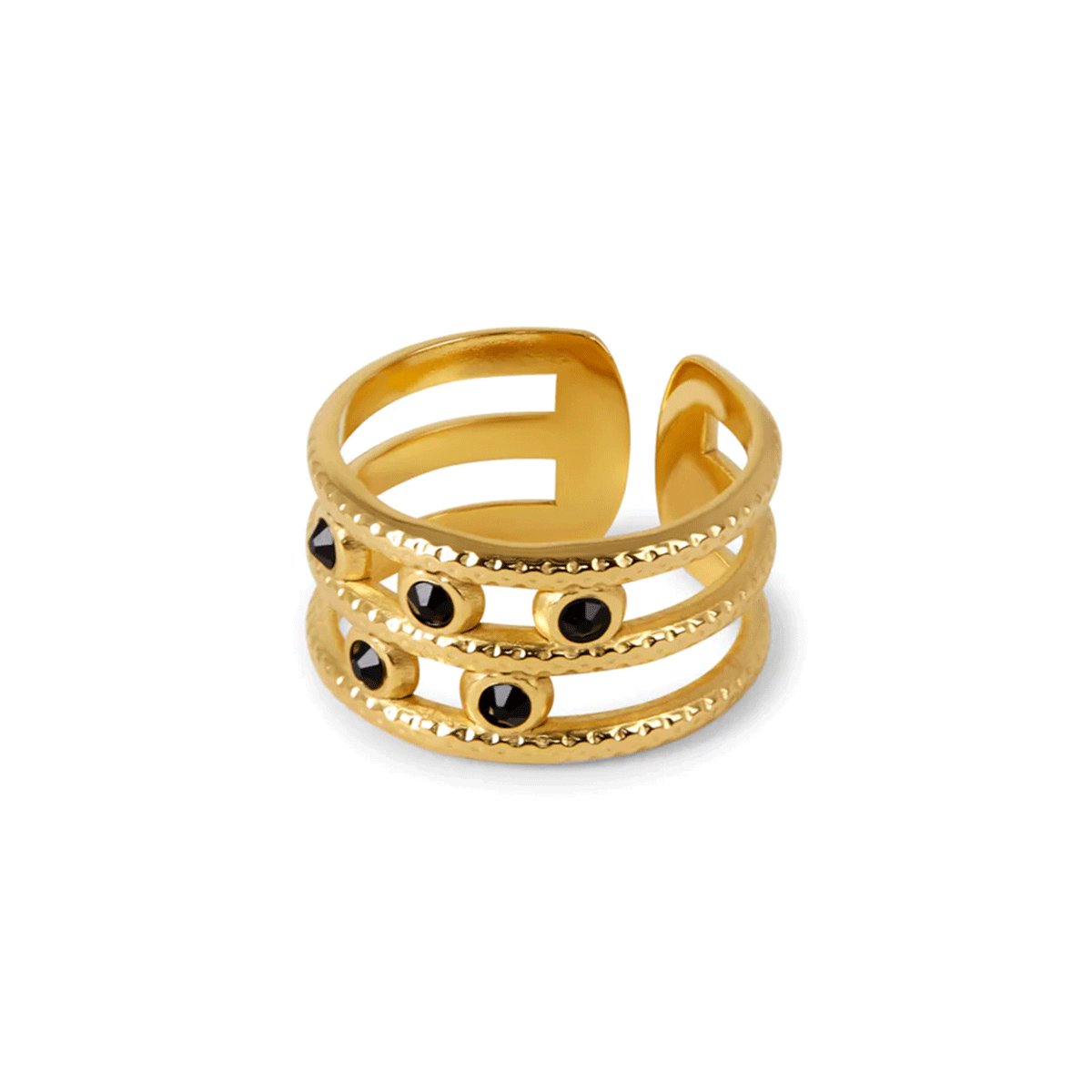 Adjustable Melina Ring 18K Gold Plated