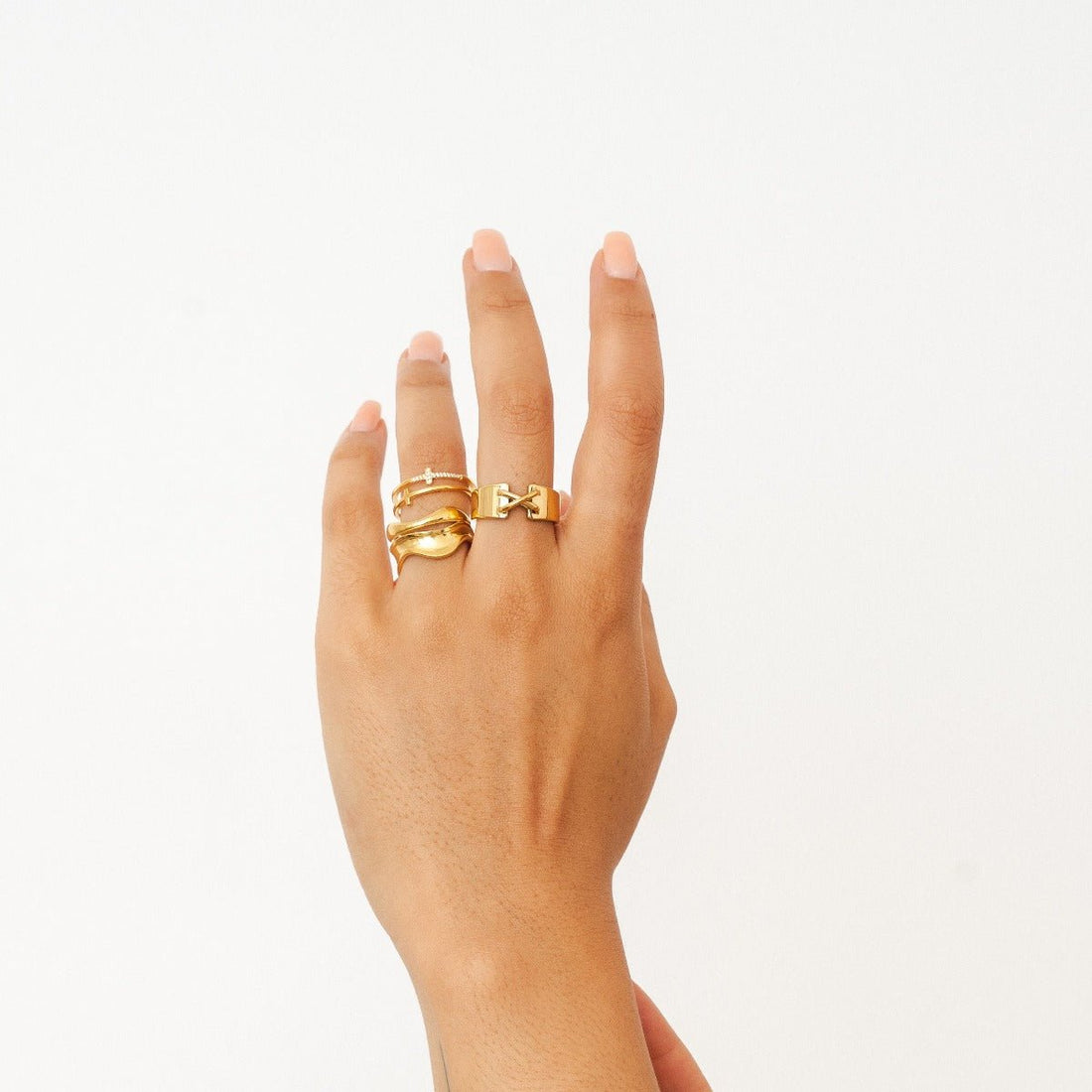 Corset Ring 18K Gold Plated