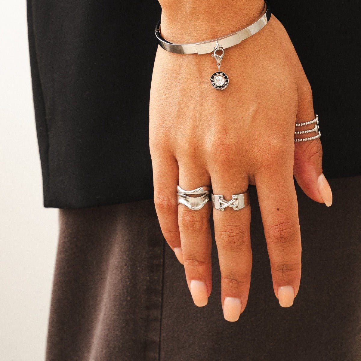 Corset Ring – Silver