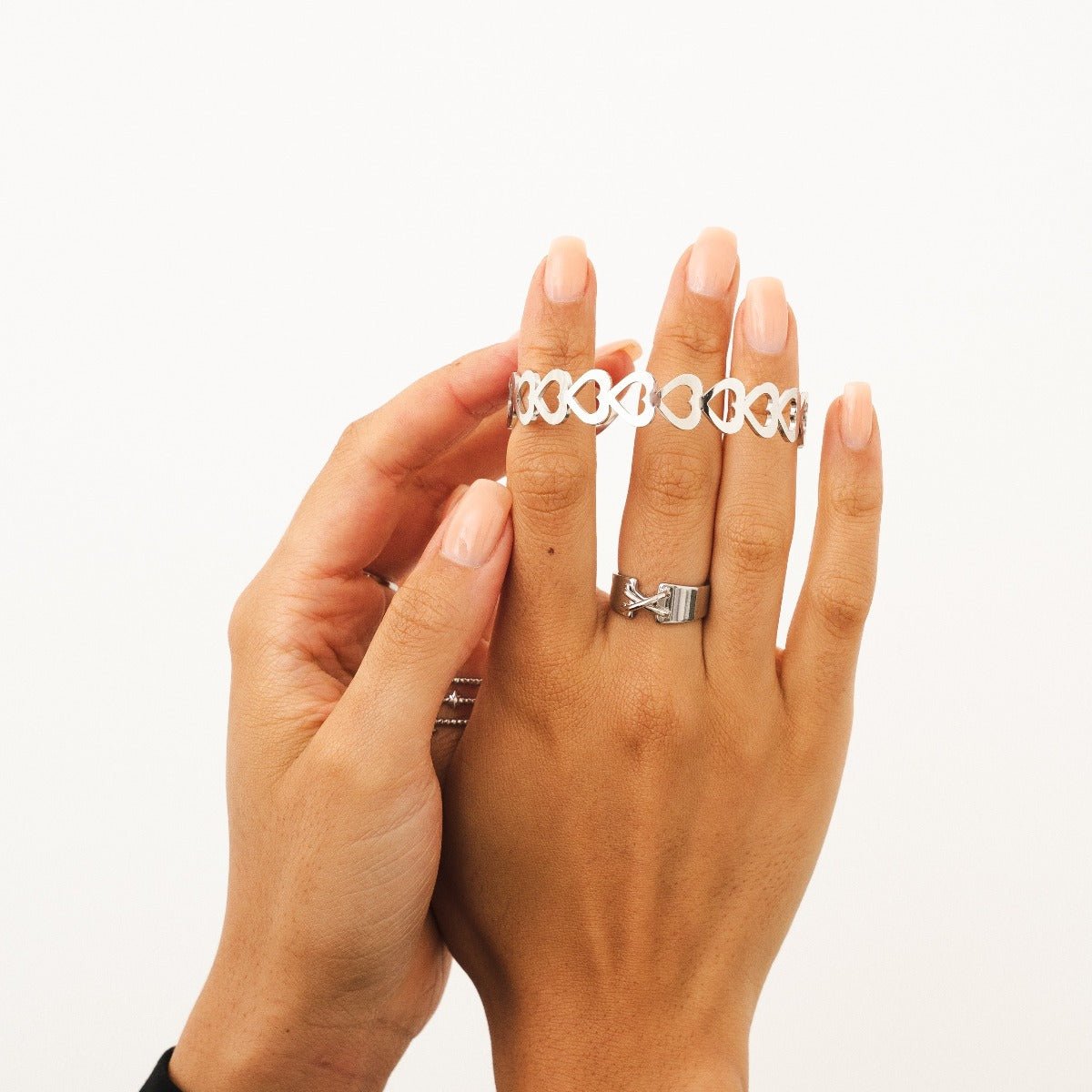 Corset Ring – Silver