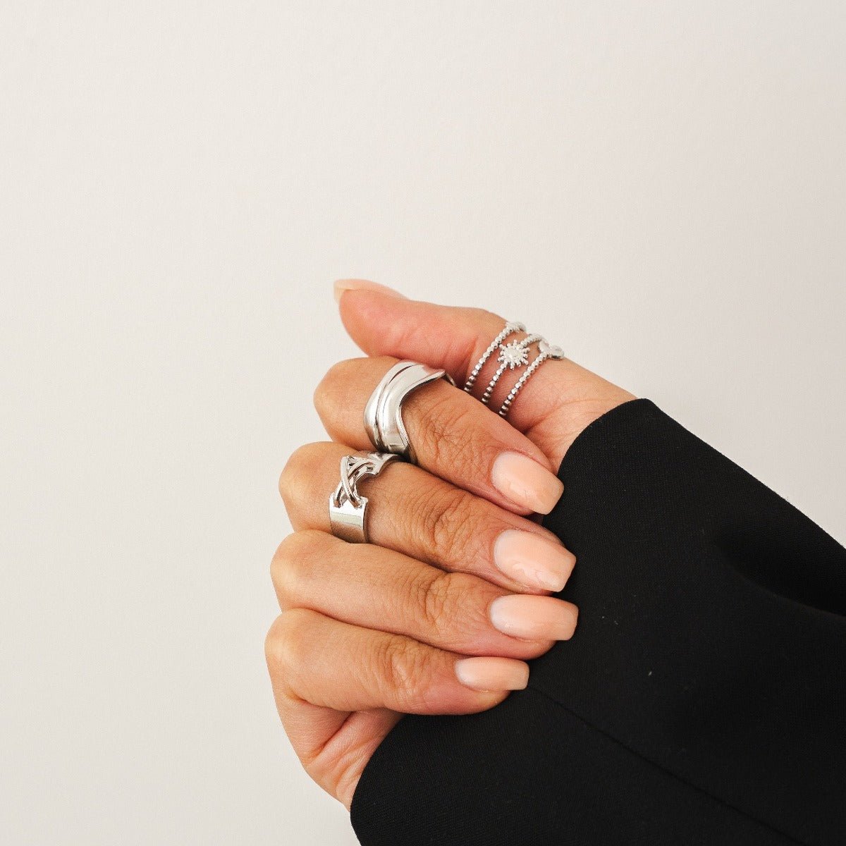 Corset Ring – Silver
