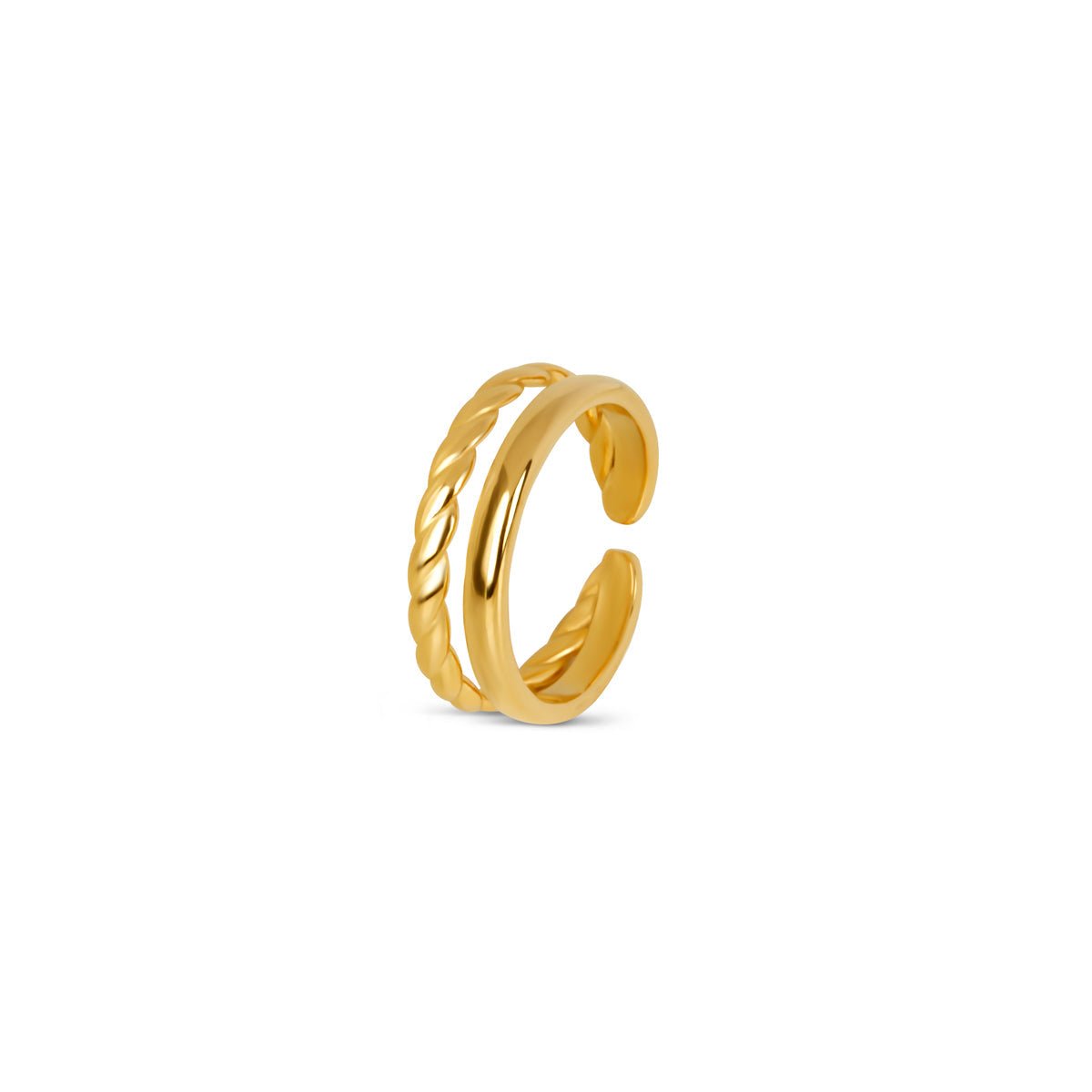 Duo Ring 18K Gold Plated