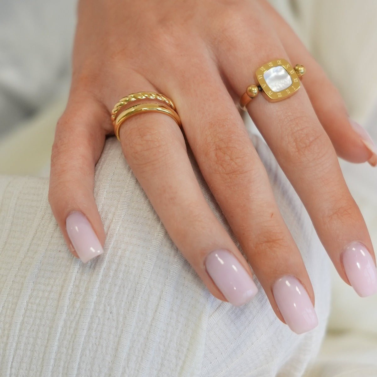 Duo Ring 18K Gold Plated