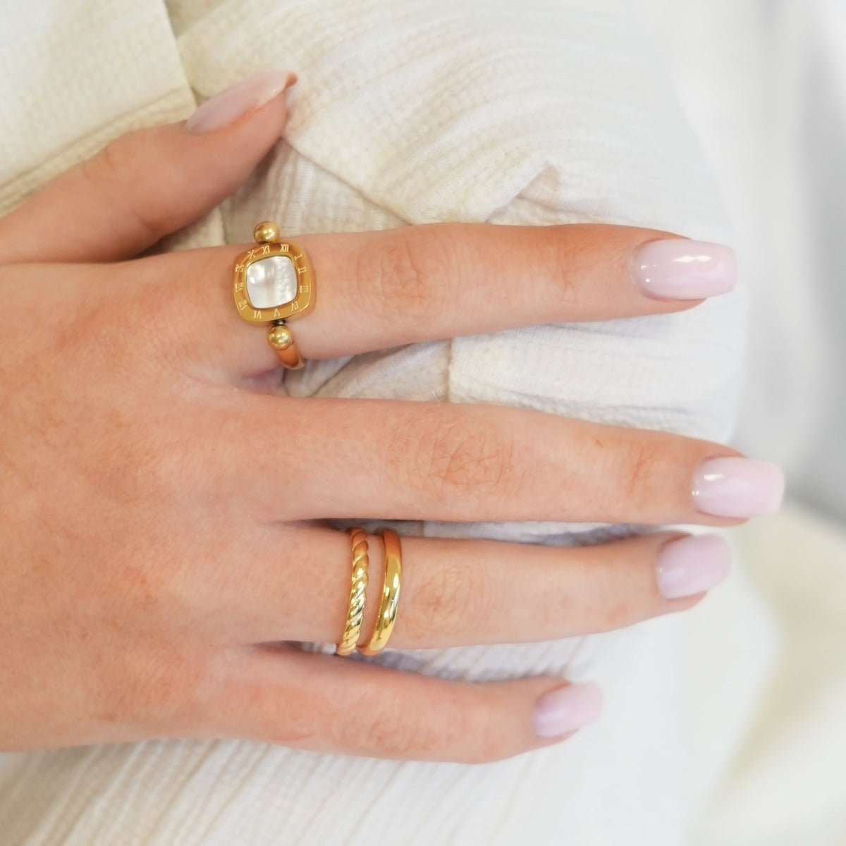 Duo Ring 18K Gold Plated