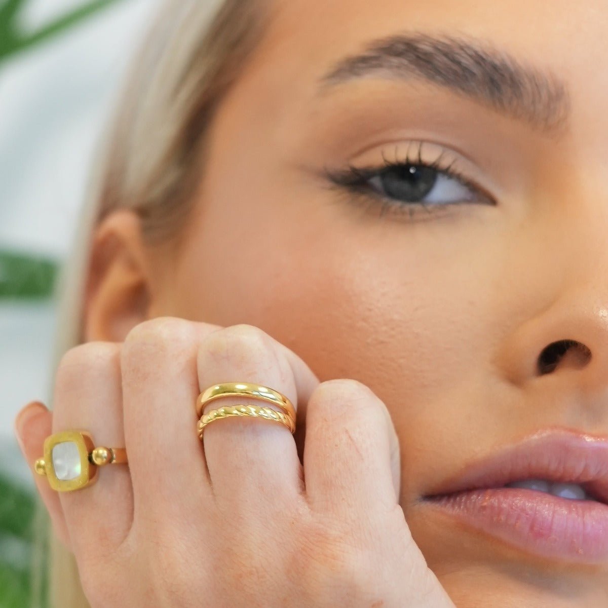 Duo Ring 18K Gold Plated