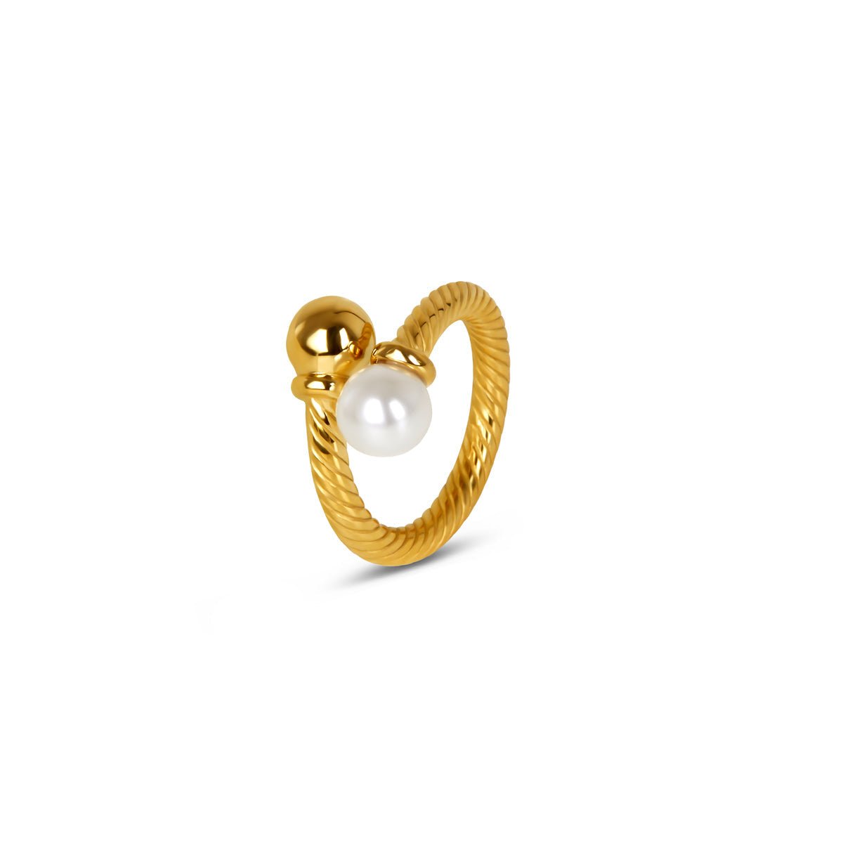 Elegance Pearl Ring 18K Gold Plated
