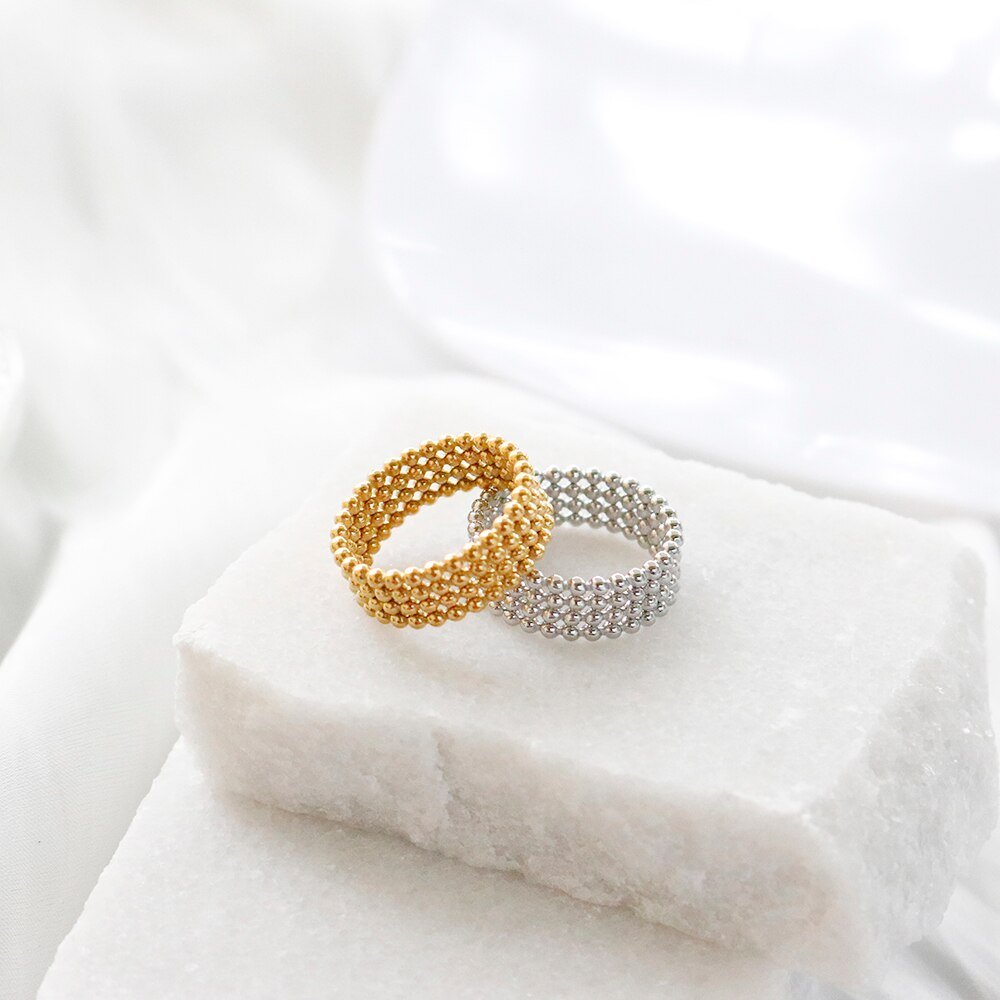 Iconic Sphere Ring 18K Gold Plated