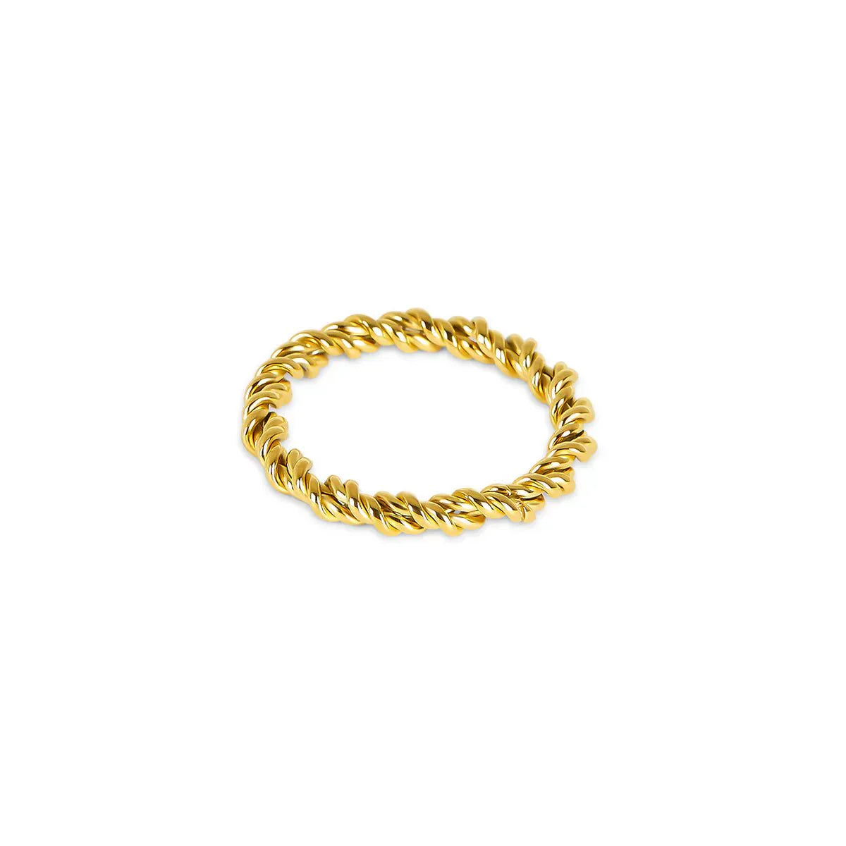Spiral Ring 18K Gold Plated