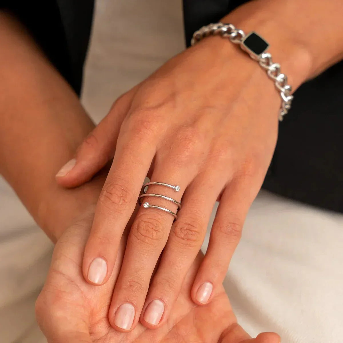 Fine Spiral Ring – Silver