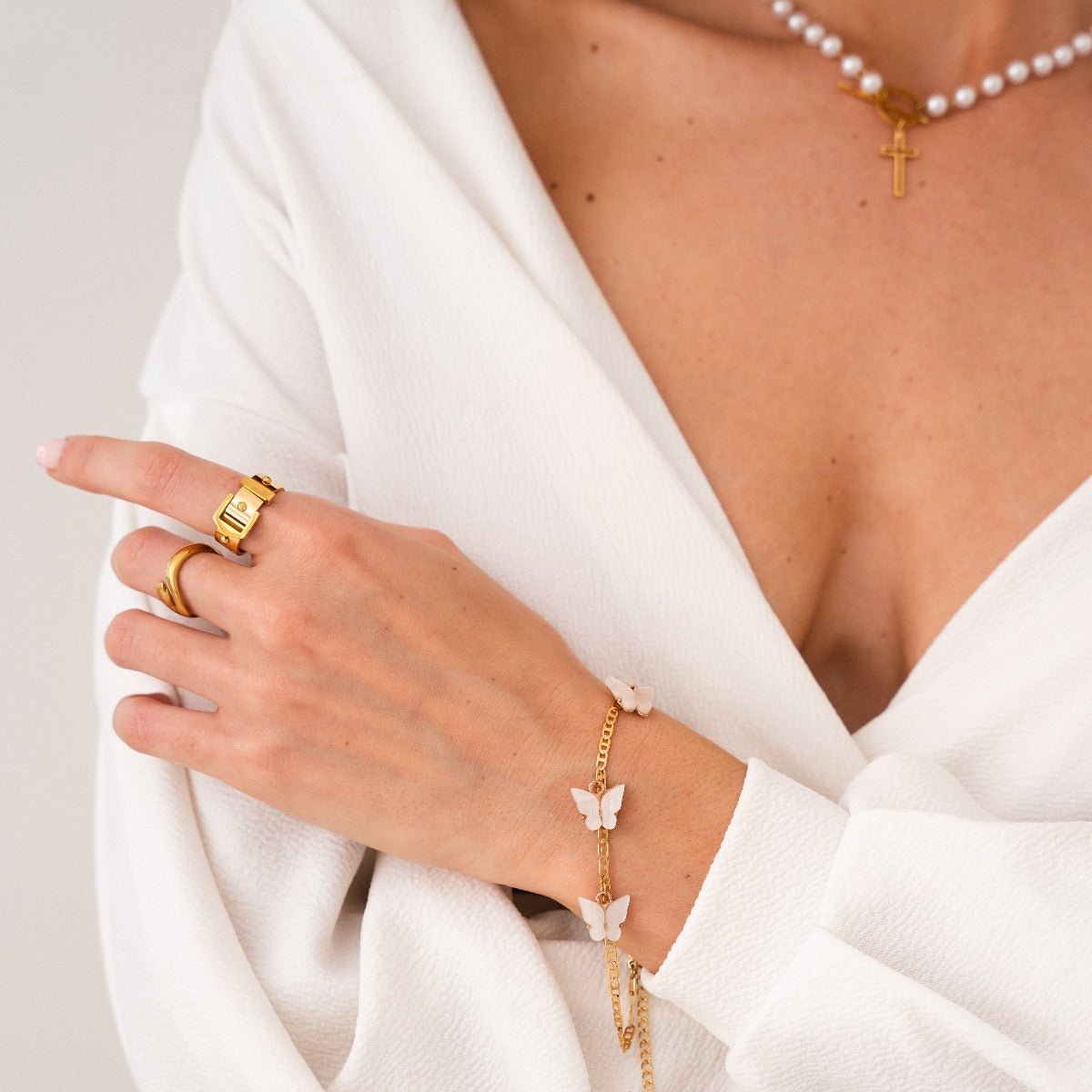 Buckle Ring 18K Gold Plated