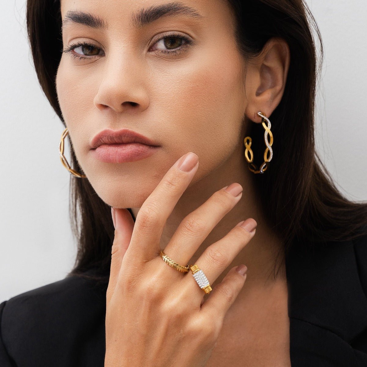 Glitz Rotating Ring 18K Gold Plated