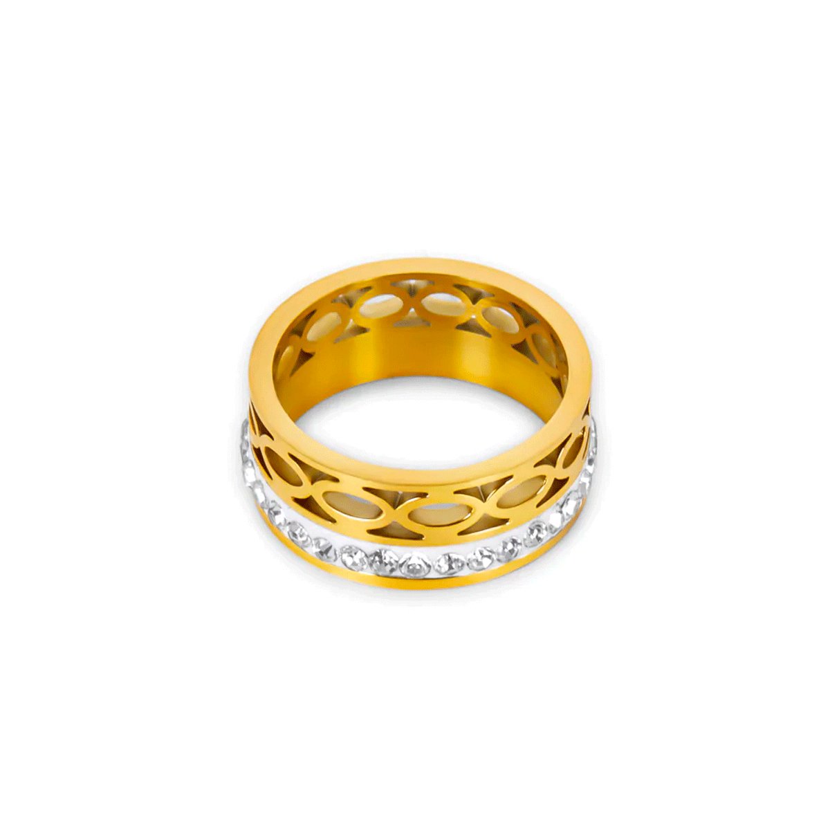 Mosaic Ring 18K Gold Plated