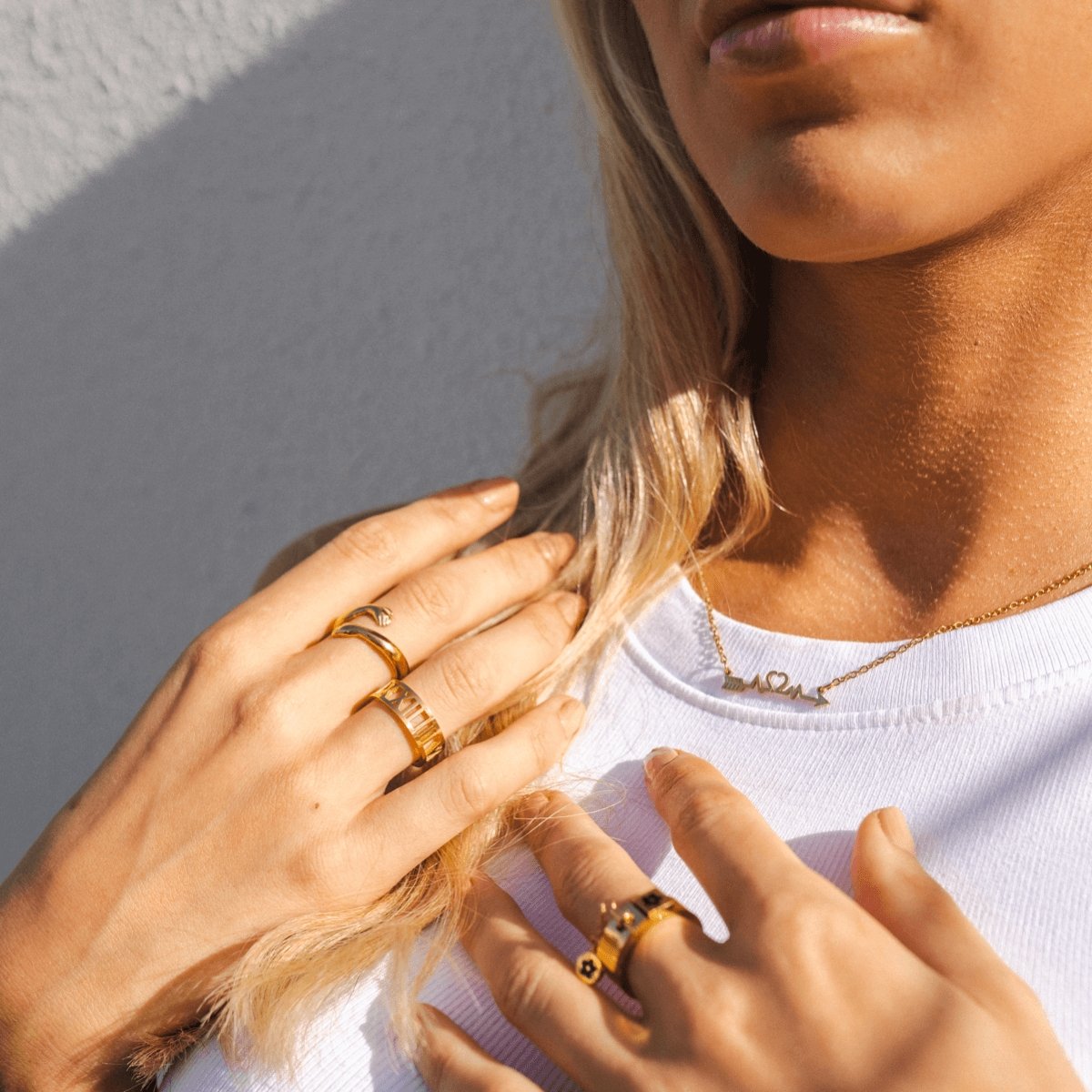 Roman Numeral Ring 18K Gold Plated