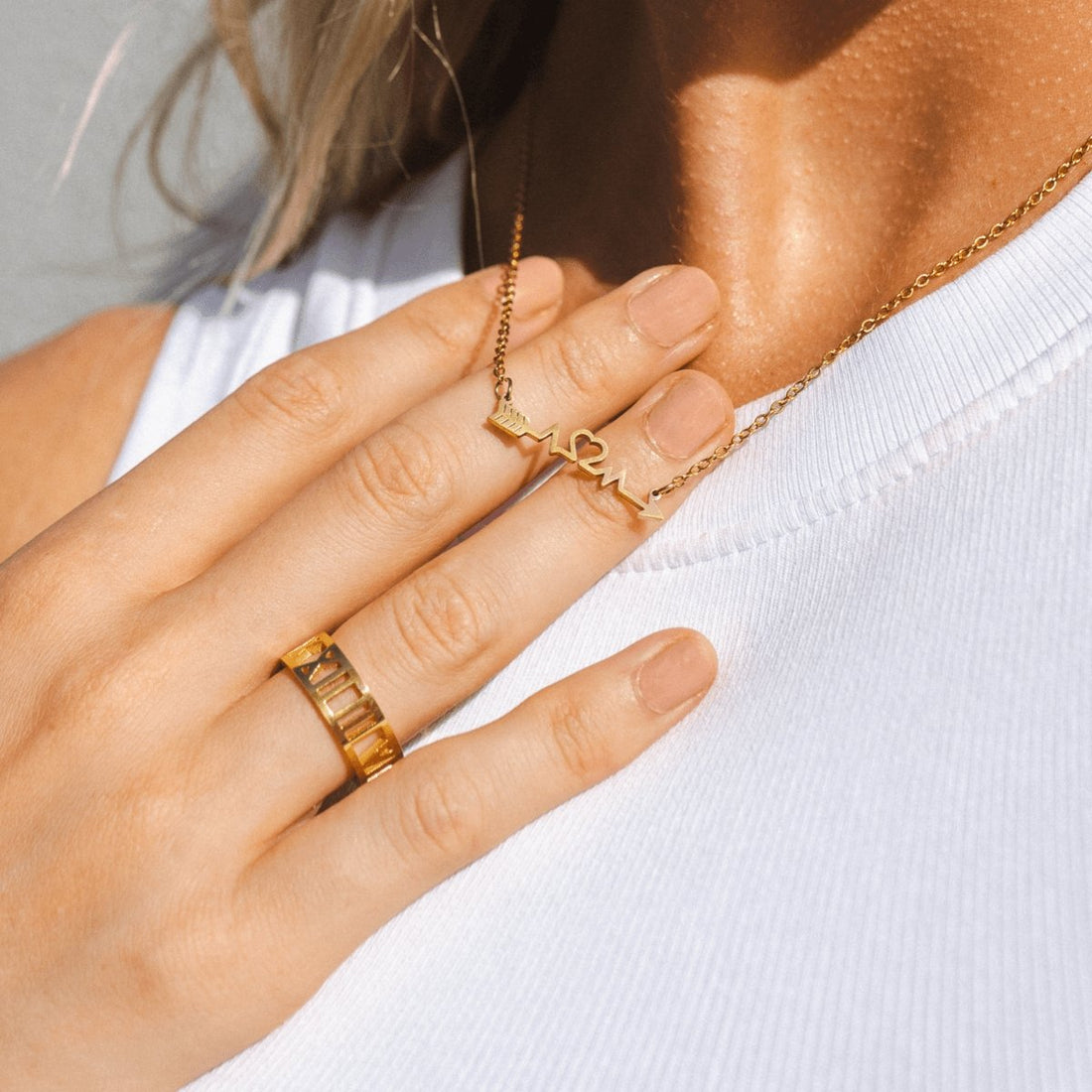 Roman Numeral Ring 18K Gold Plated