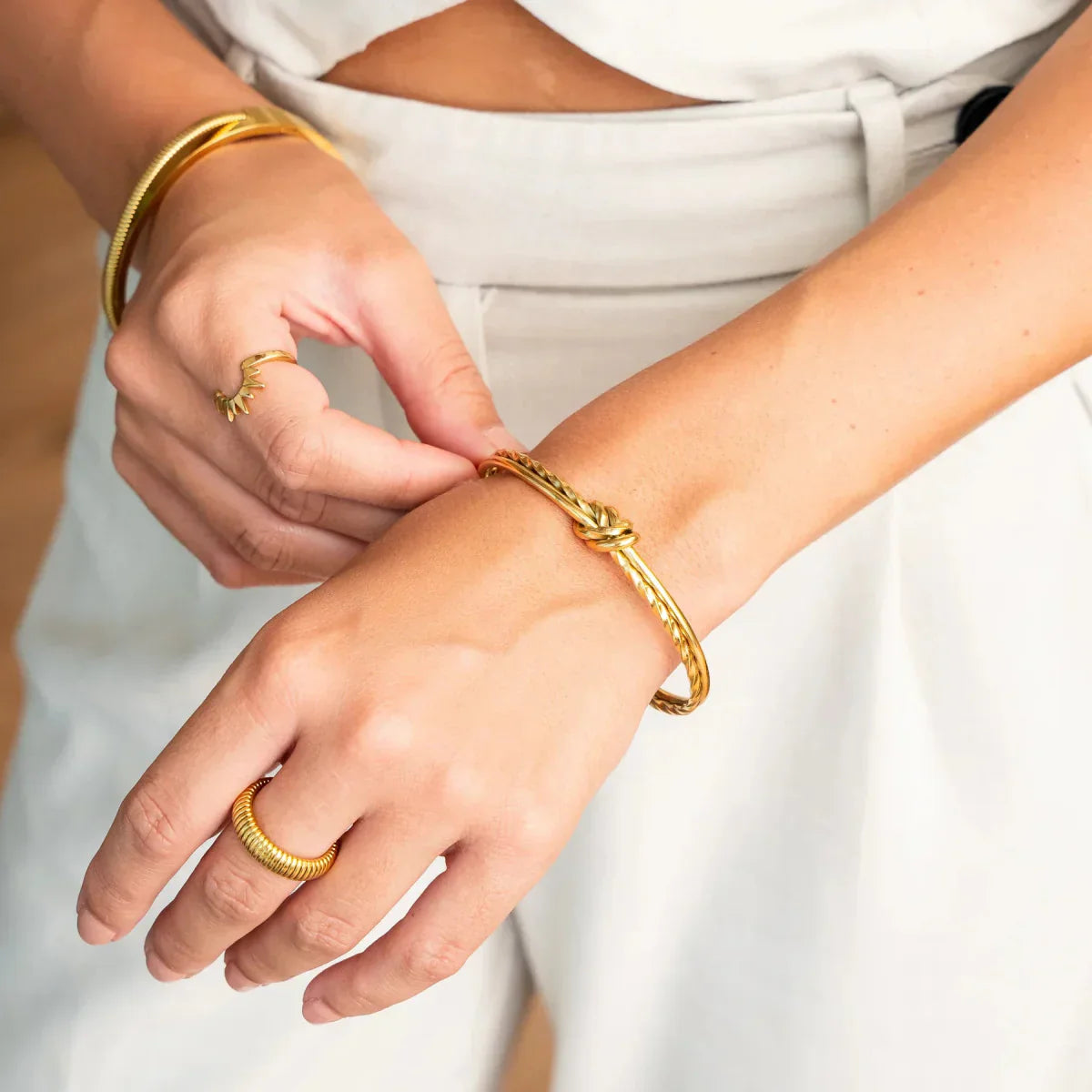 Pisa Ring 18K Gold Plated