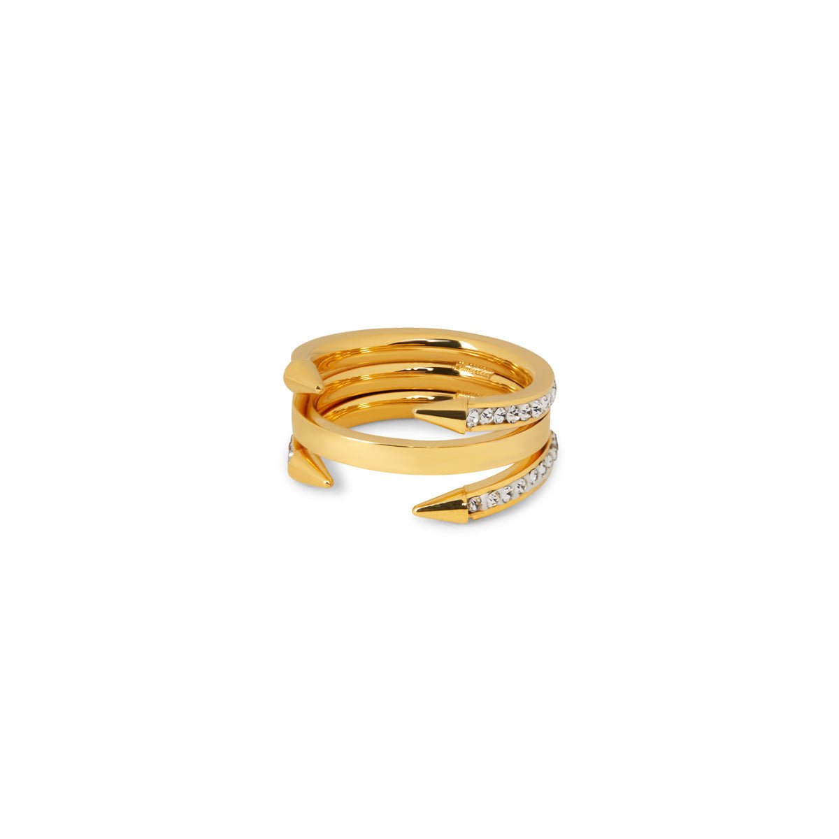 Spiked Nail Ring 18K Gold Plated