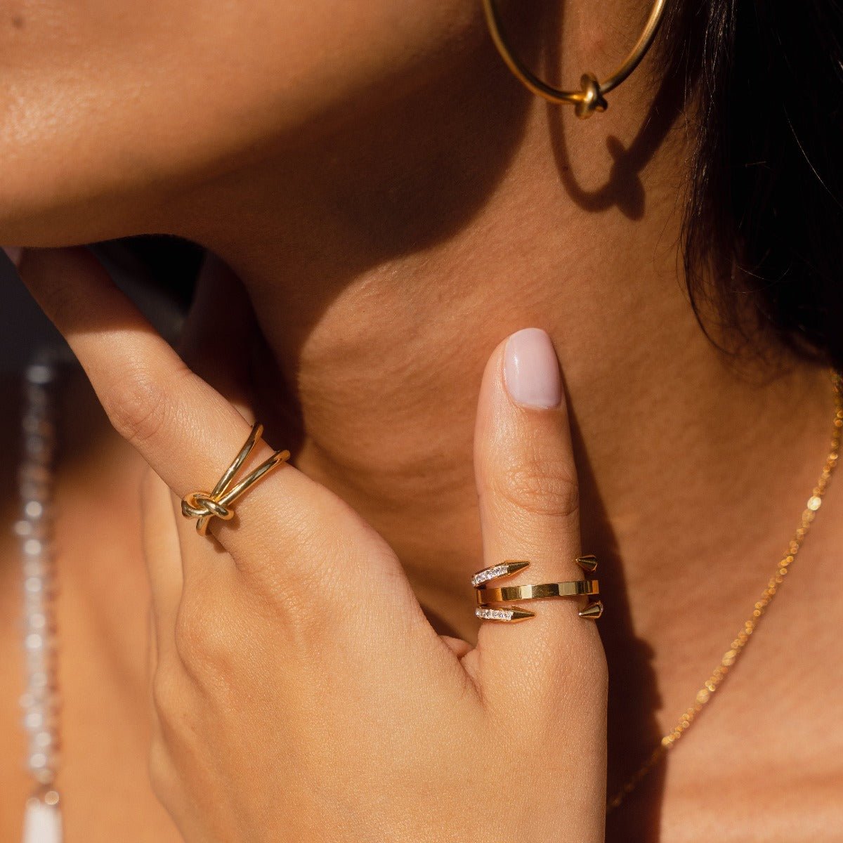 Spiked Nail Ring 18K Gold Plated