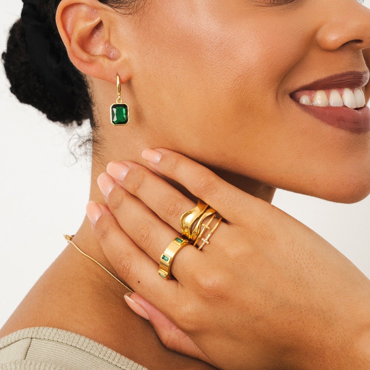 Prestige Cubic Zirconia Ring 18K Gold Plated