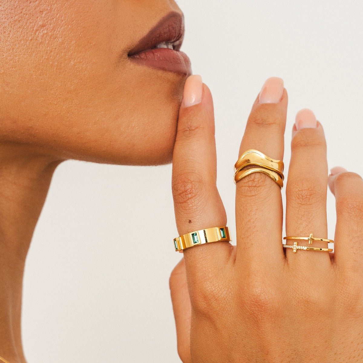 Prestige Cubic Zirconia Ring 18K Gold Plated
