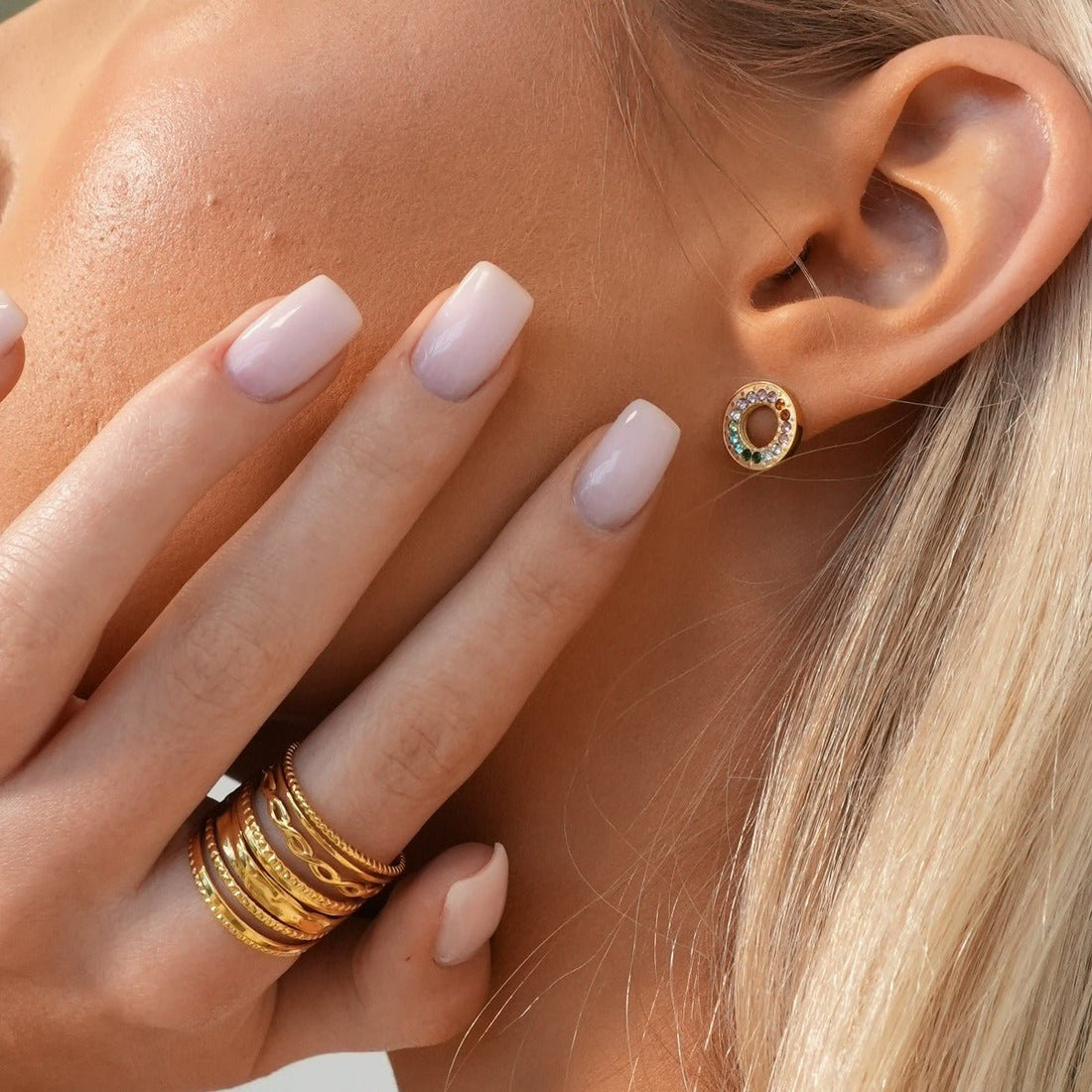 Royale Adjustable Ring 18K Gold Plated