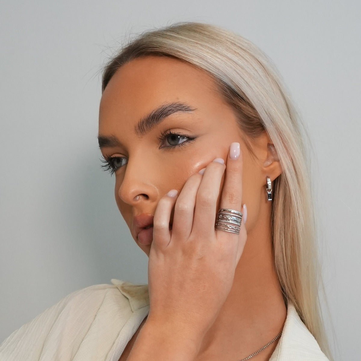 Royale Adjustable Ring – Silver