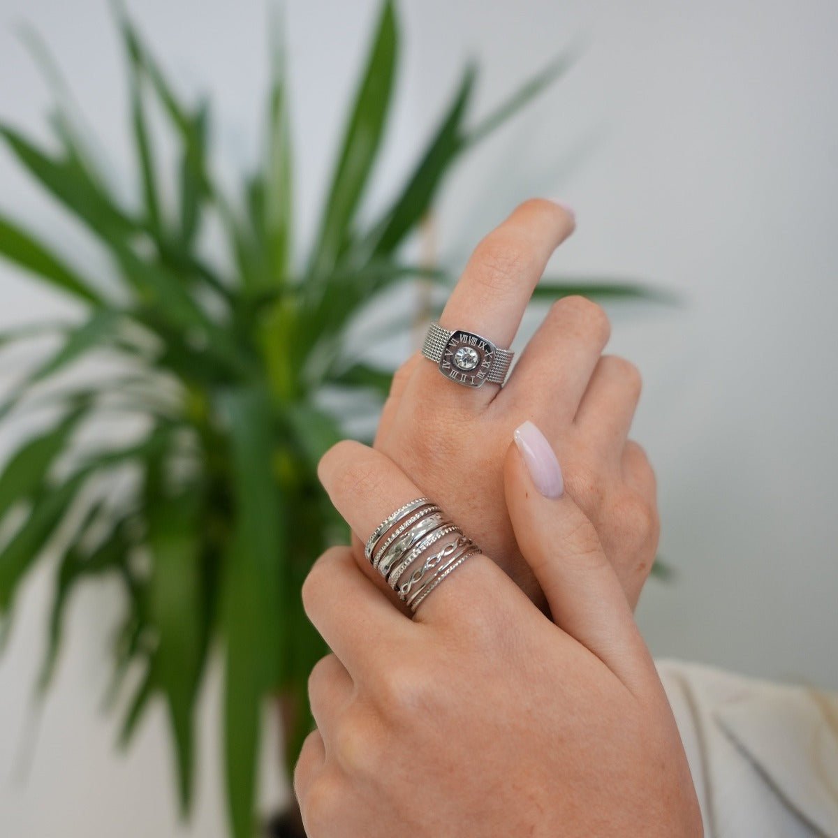 Royale Adjustable Ring – Silver