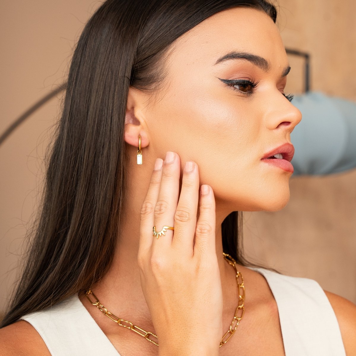 Sunrise Ring 18K Gold Plated