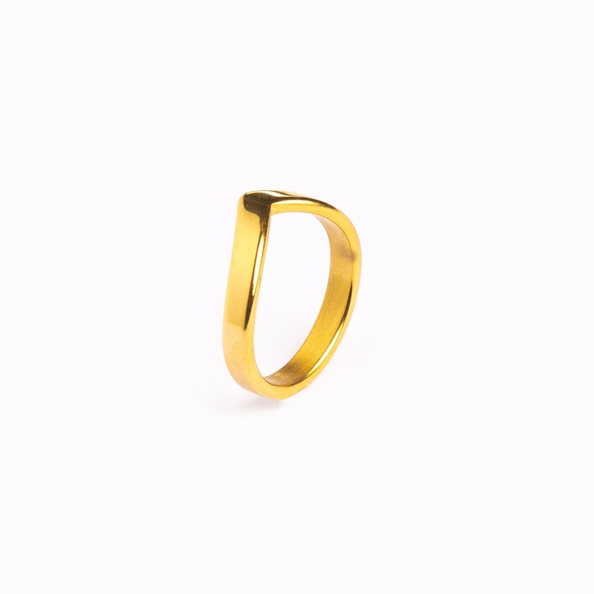 Smooth Trinity Ring 18K Gold Plated