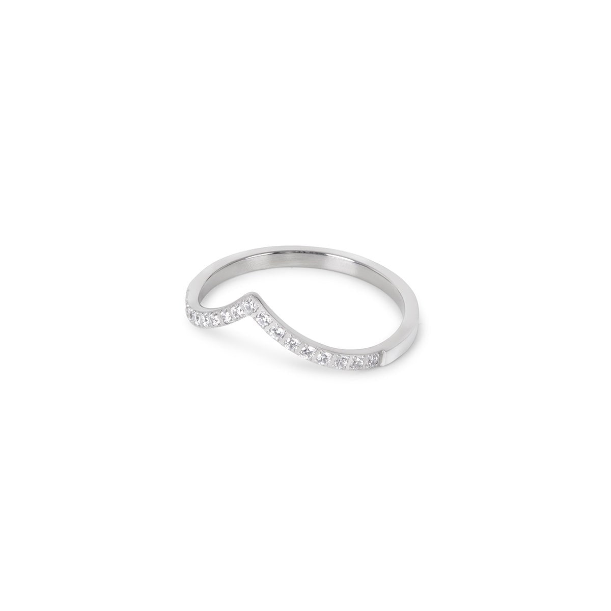 Trinity Zirconia Ring – Silver