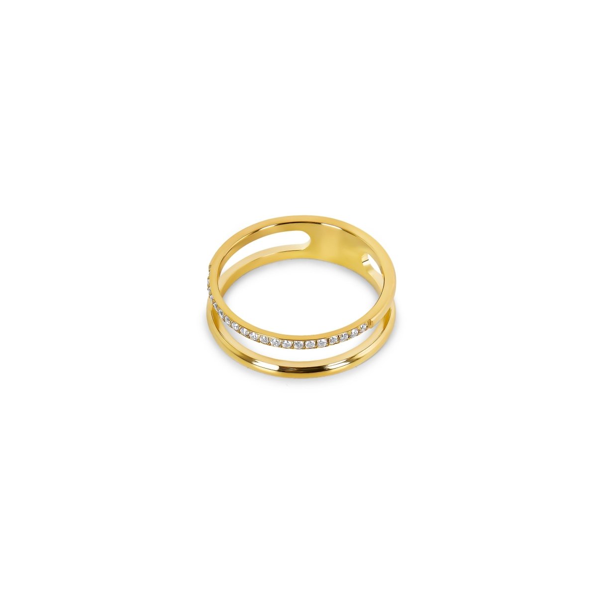 Vienne Double Ring 18K Gold Plated