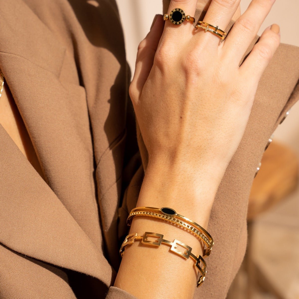 Alexandra Bangle 18K Gold Plated