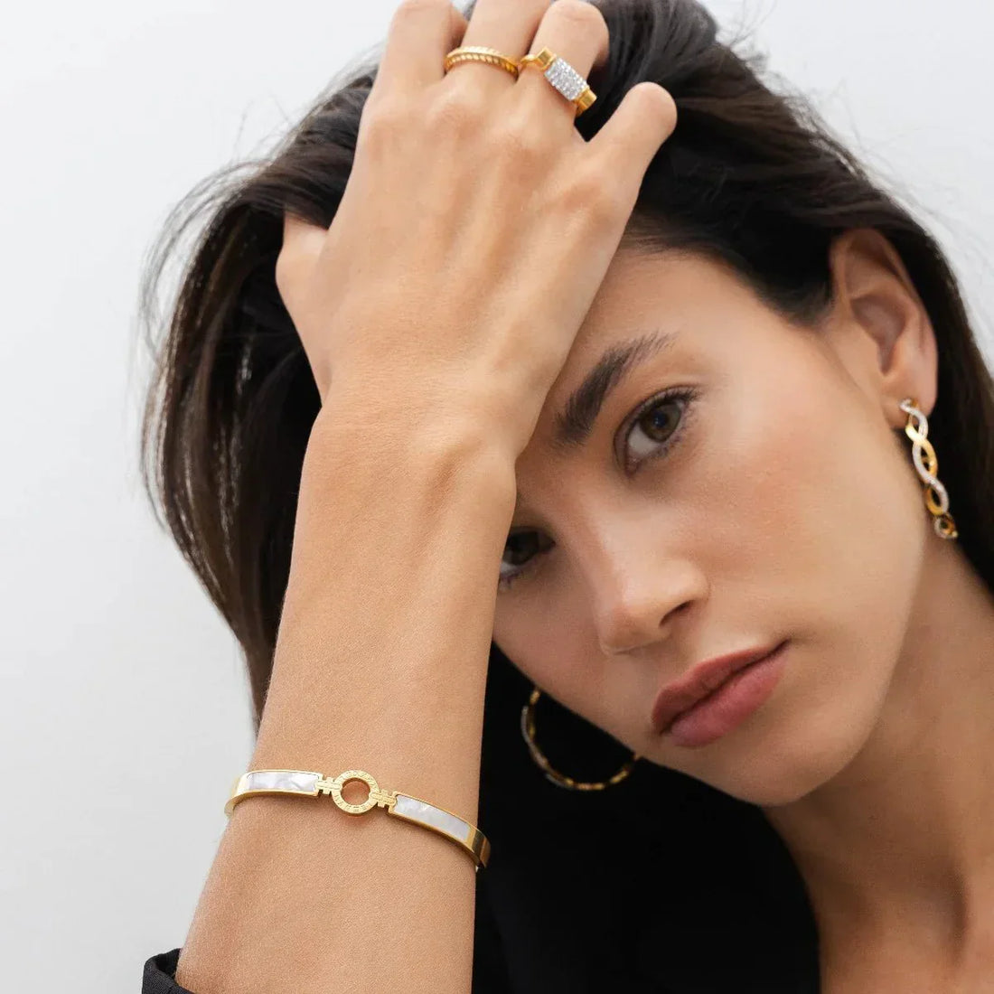 Aura Bangle 18K Gold Plated