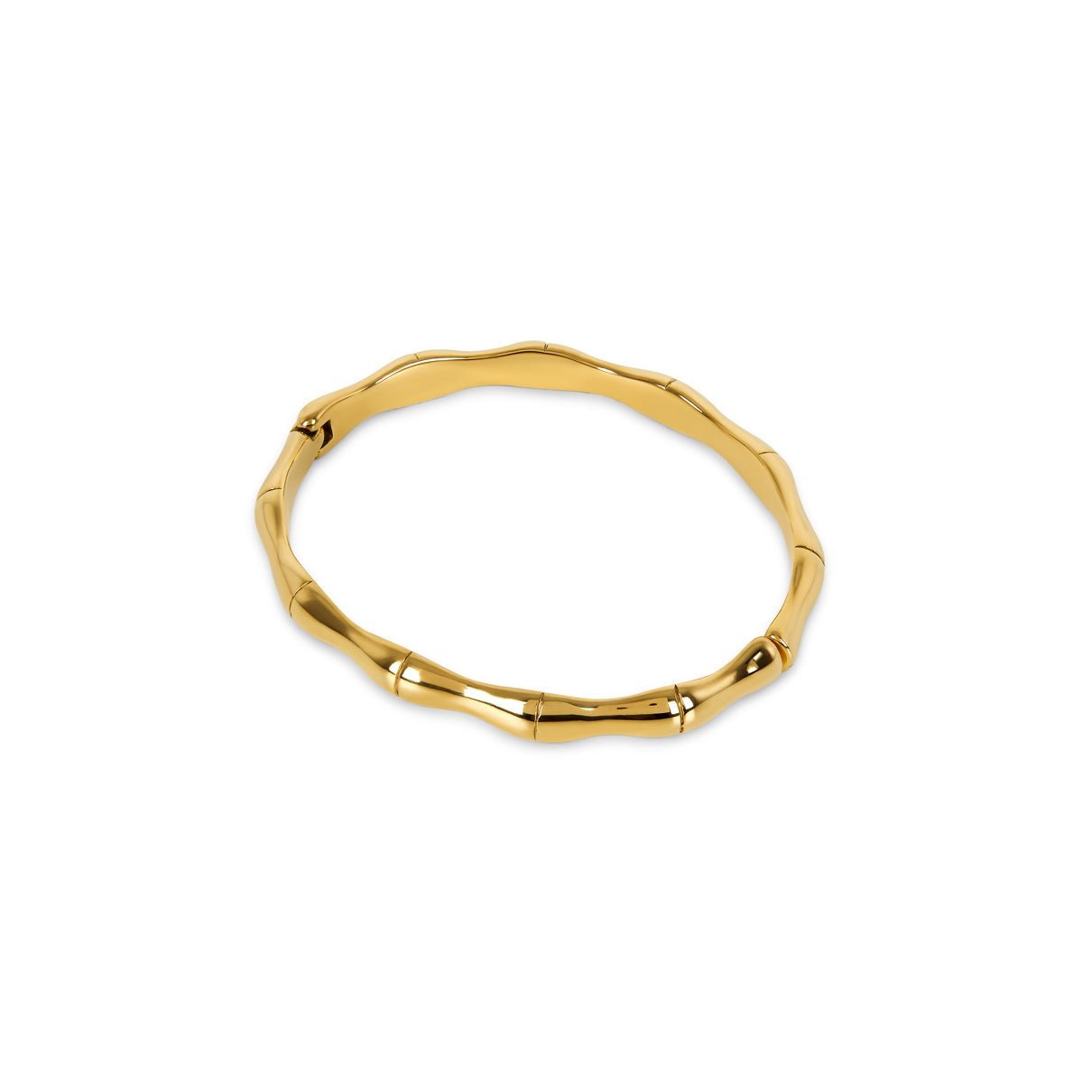Bamboo Bangle 18K Gold Plated