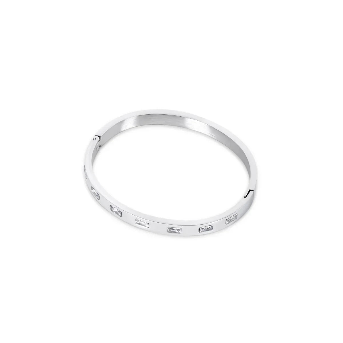 Carved Bangle – Silver