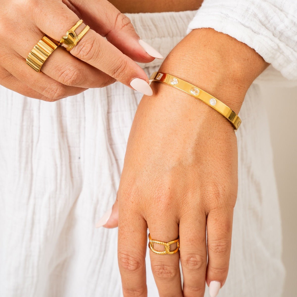 Catherine Bangle 18K Gold Plated