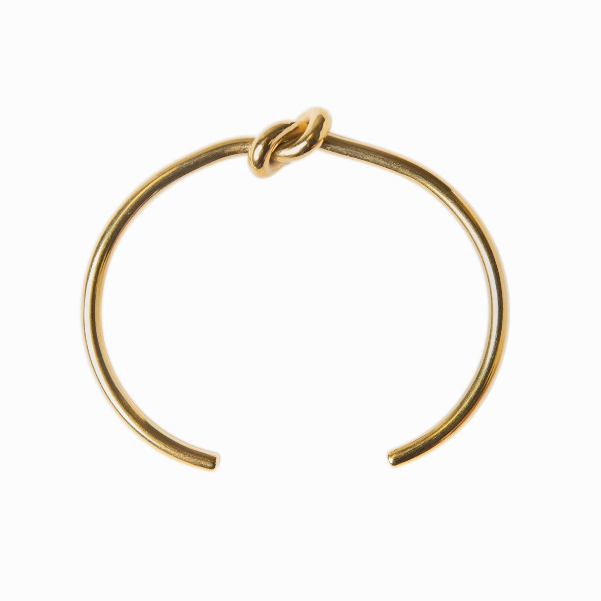 Central Knot Bangle 18K Gold Plated