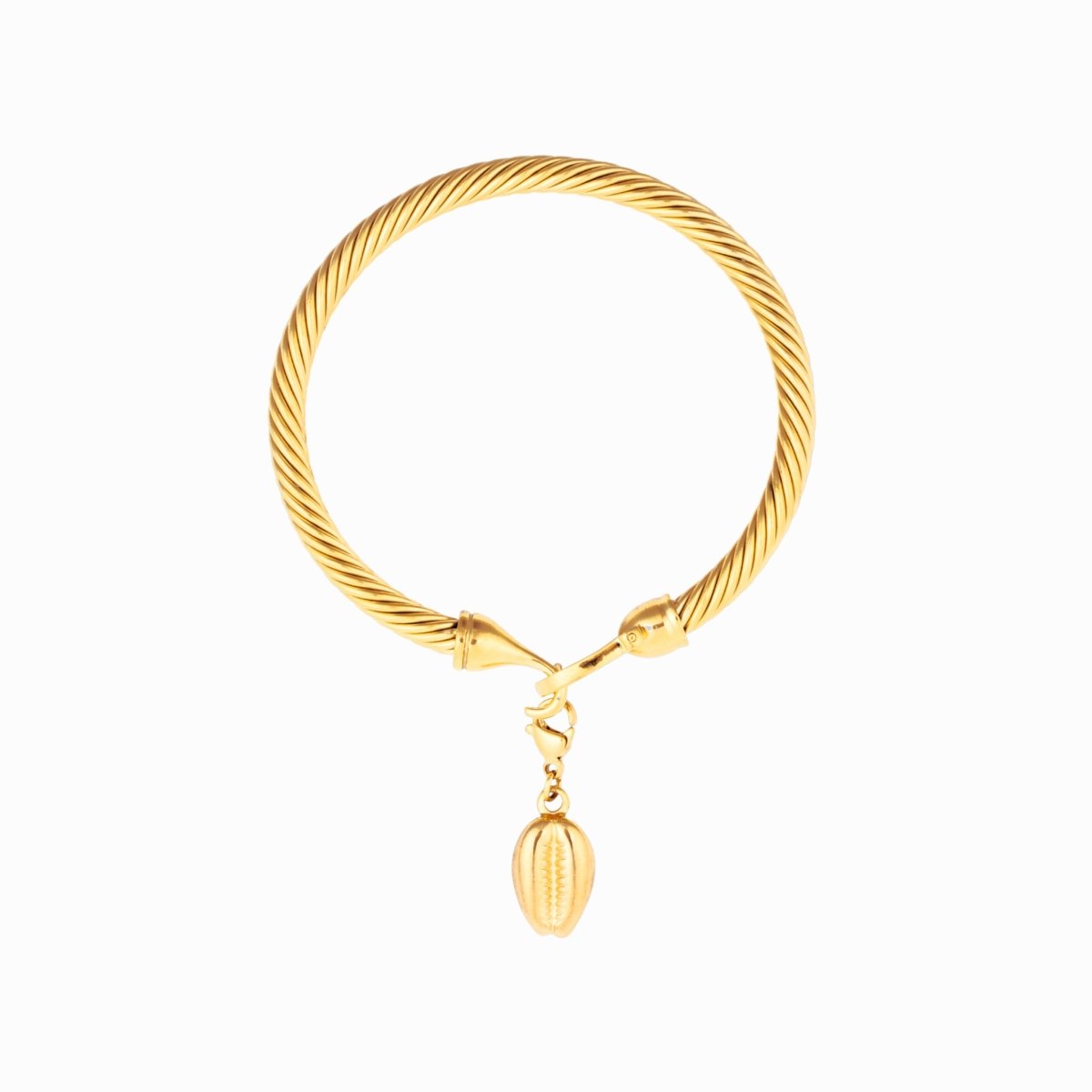 Hana Shell Bangle 18K Gold Plated