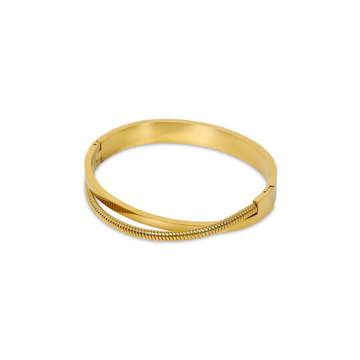 Double Harmony Bangle 18K Gold Plated