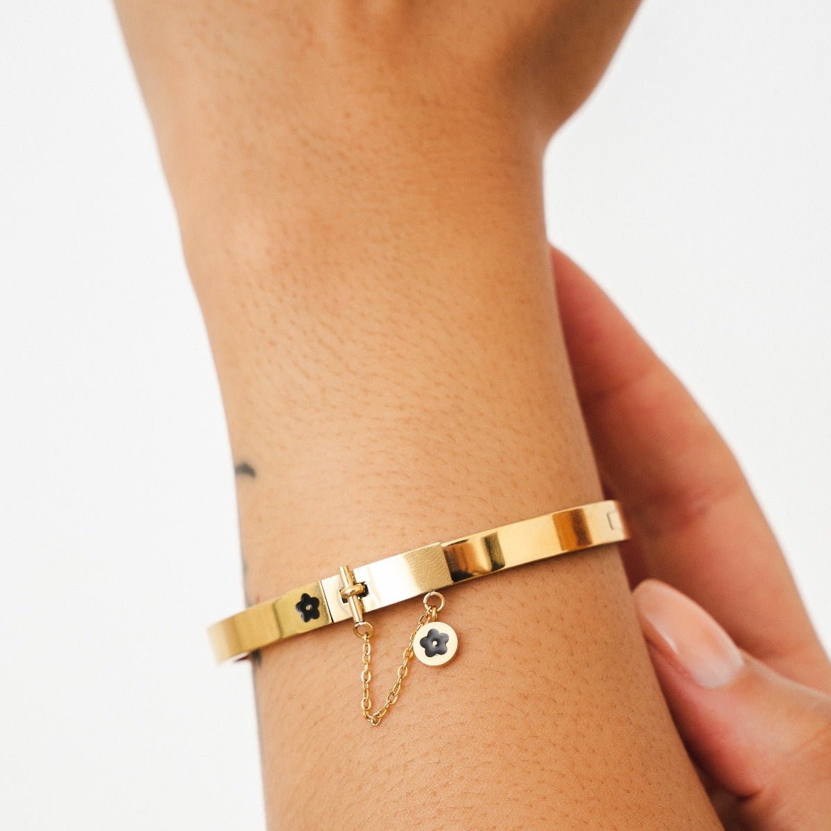 Charm Bangle 18K Gold Plated