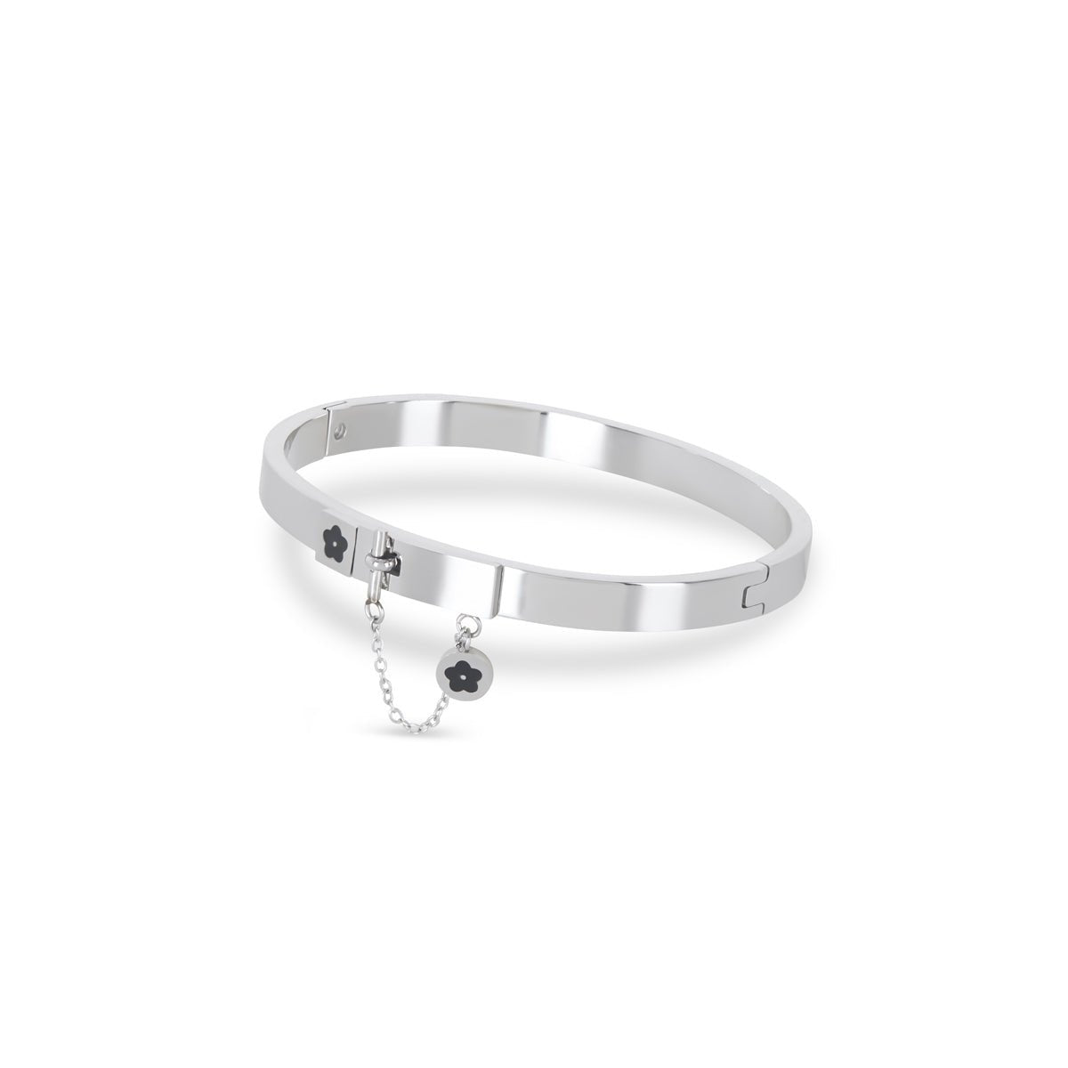Charm Bangle – Silver