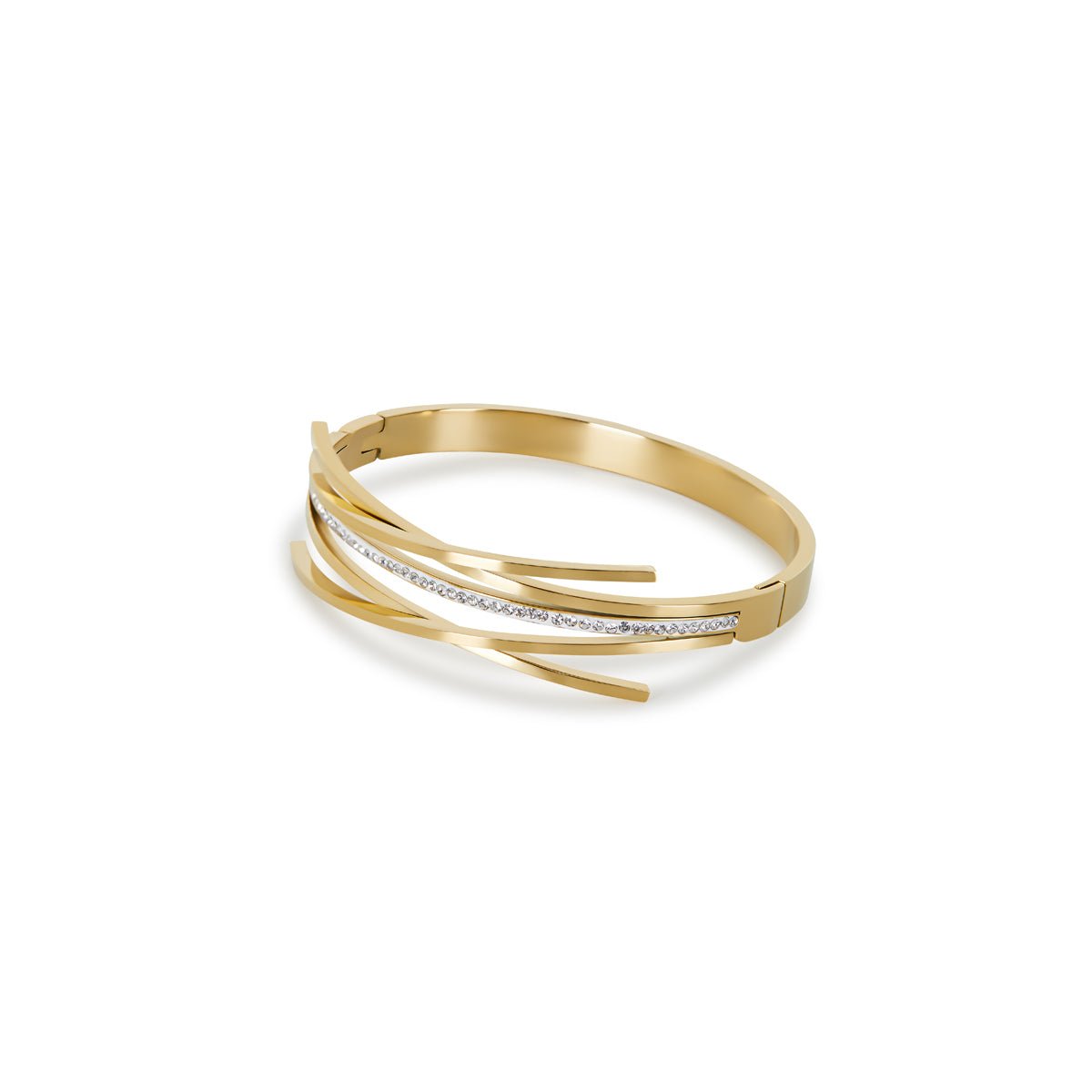 Florence Zirconia Bangle 18K Gold Plated