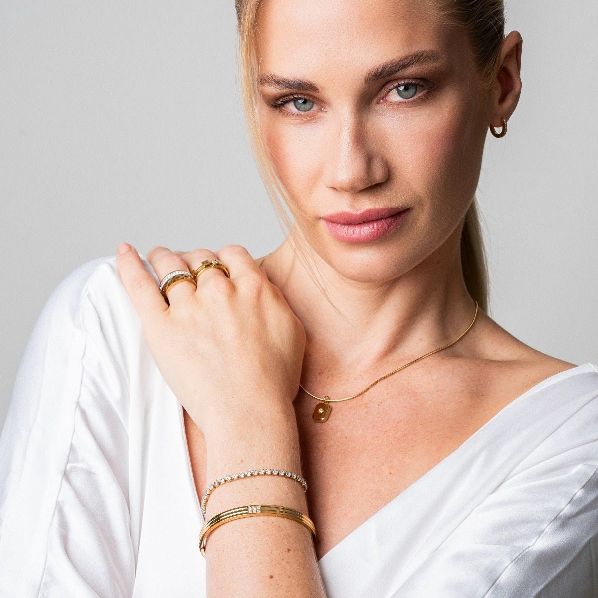 Hanna Bangle 18K Gold Plated