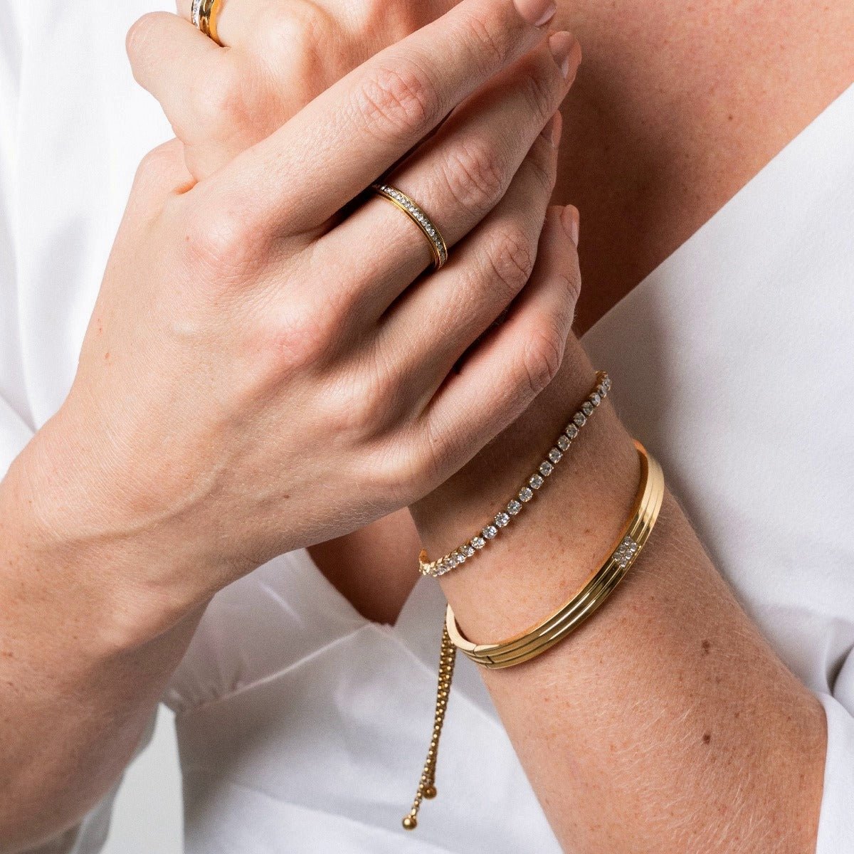 Hanna Bangle 18K Gold Plated