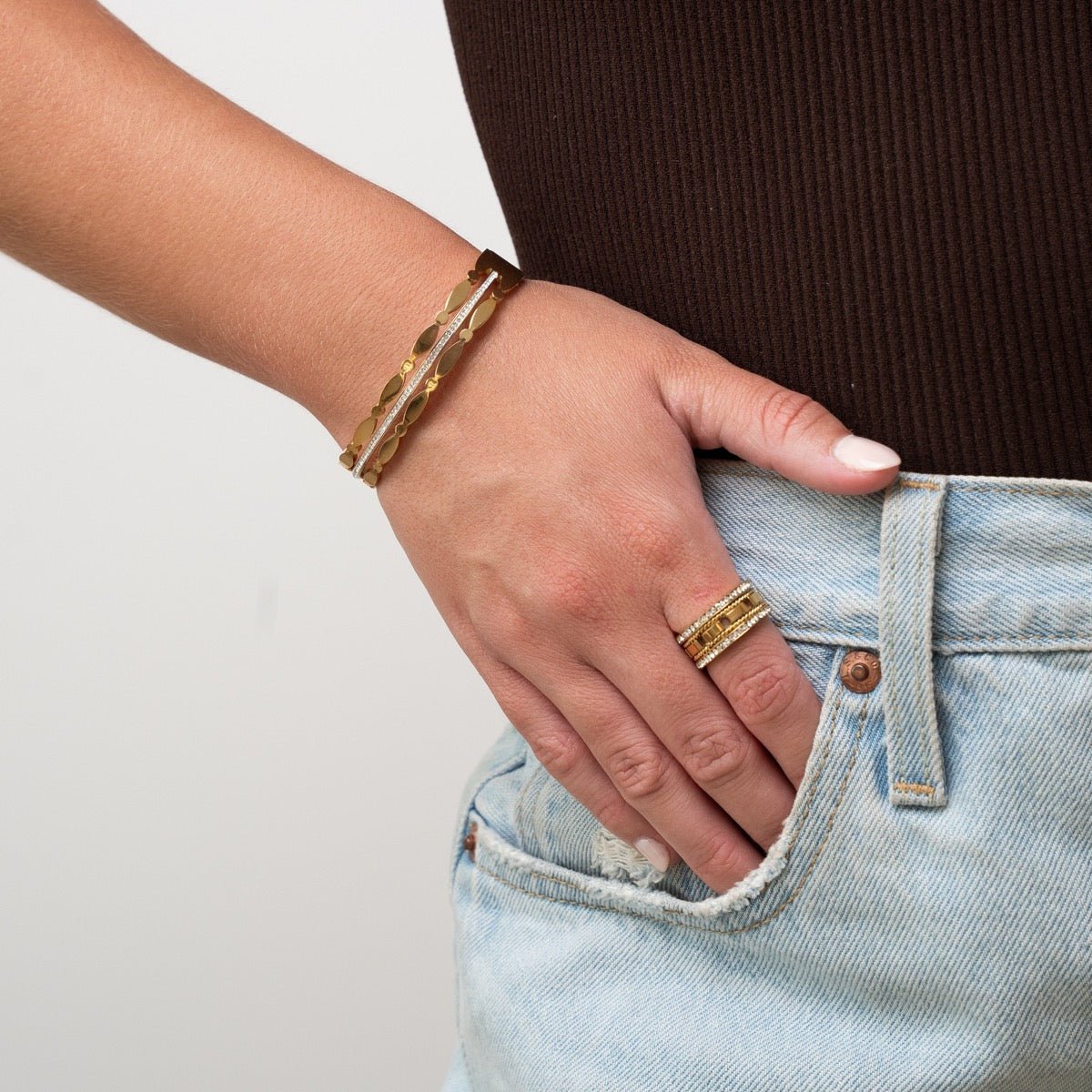 Madison Bangle 18K Gold Plated