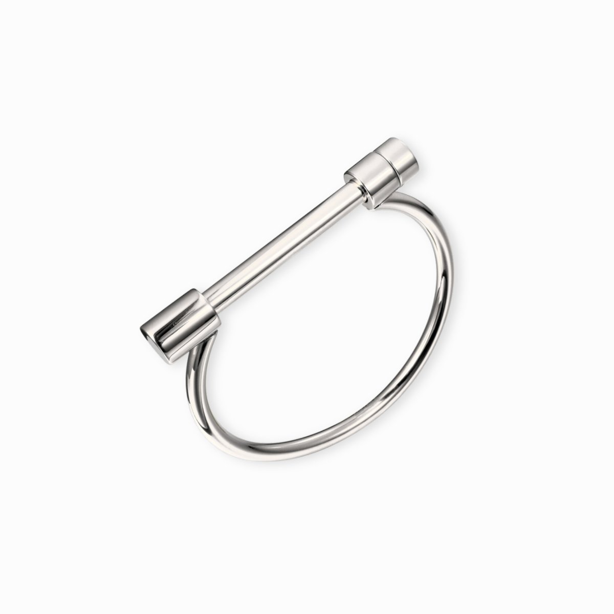 Screw Cuff Bangle – Silver