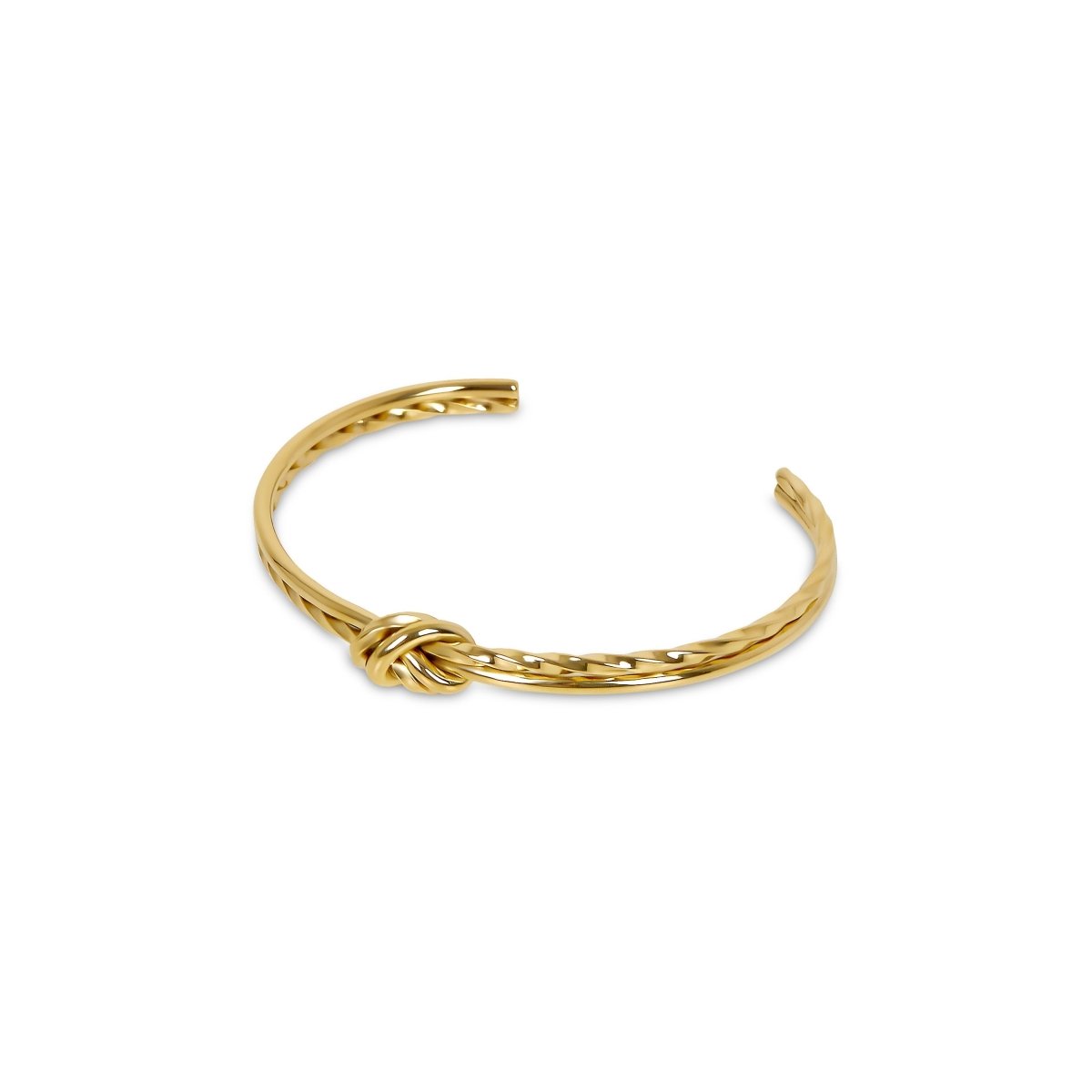 Twisted Knot Bangle 18K Gold Plated