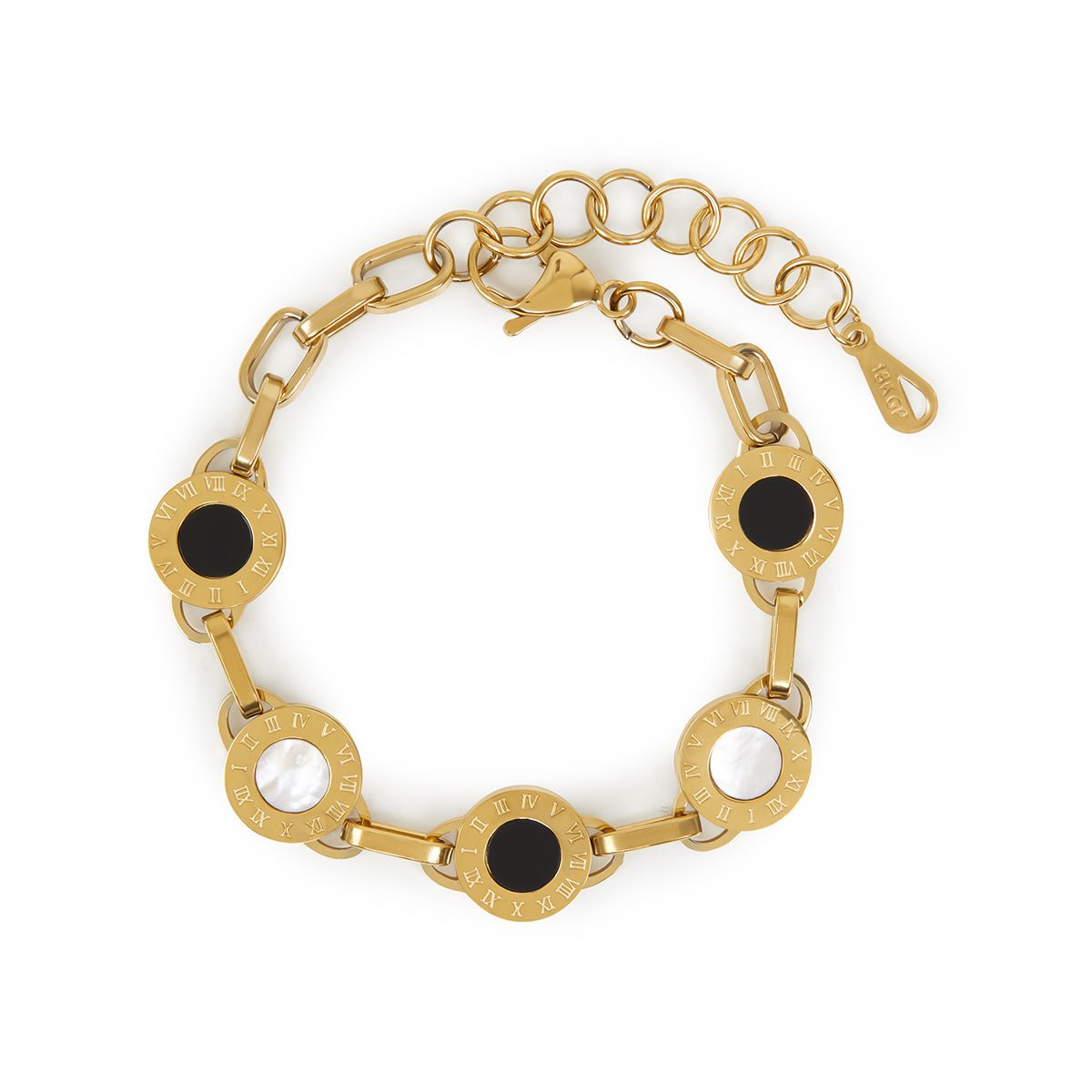 Milan Onyx Bangle 18K Gold Plated