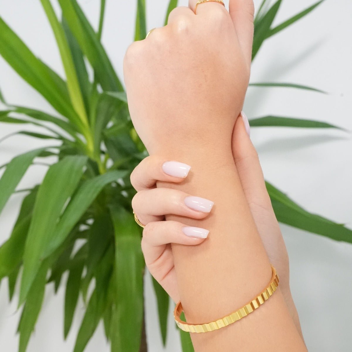Ripple Bangle 18K Gold Plated